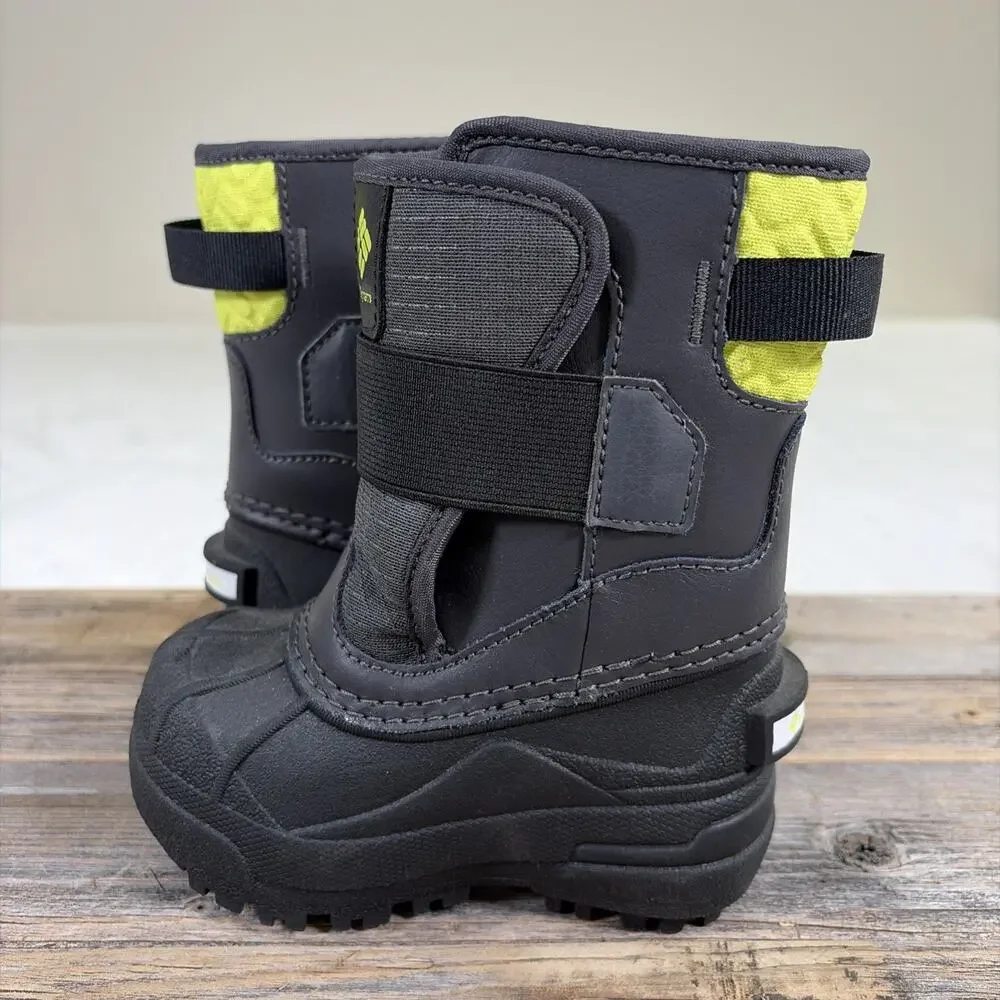 Columbia Bugaboot Celsius Toddler Boots Size 6 Black/Lime Green Bnfts Charity